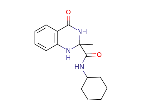 N-cyclohexyl-2-methyl-4-oxo-1,2,3,4-tetrahydroquinazoline-2-carboxamide