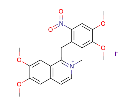 Molecular Structure of 16620-92-1 (14-nitro-N-methylpapaverinium iodide)