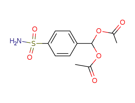 Molecular Structure of 99856-72-1 (4-[bis(acetyloxy)methyl]benzenesulfonamide)