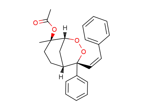 Acetic acid (1R,4R,5R,8R)-8-methyl-4-phenyl-4-((Z)-styryl)-2,3-dioxa-bicyclo[3.3.1]non-8-yl ester