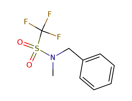 Molecular Structure of 51029-13-1 (Methanesulfonamide, 1,1,1-trifluoro-N-methyl-N-(phenylmethyl)-)