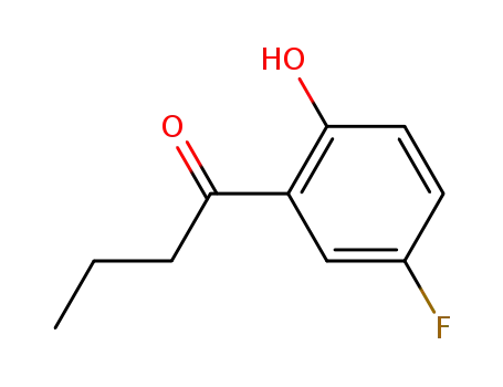 Molecular Structure of 575-67-7 (5'-fluoro-2'-hydroxybutyrophenone)