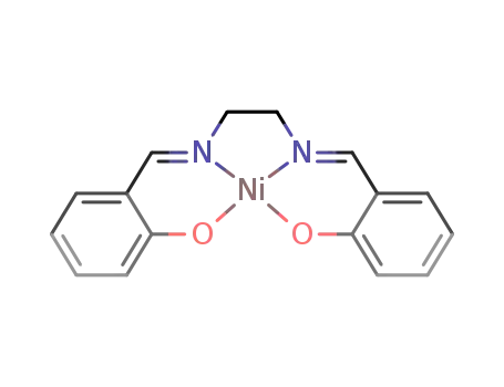 Molecular Structure of 14167-20-5 (N,N'-BIS(SALICYLIDENE)ETHYLENEDIAMINONICKEL(II))