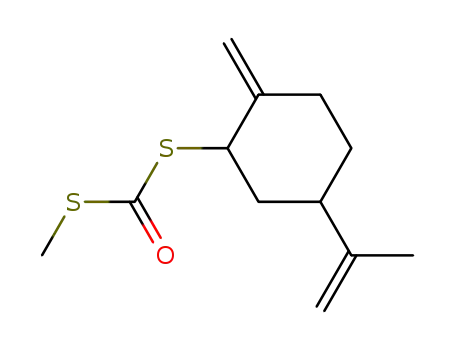 Molecular Structure of 74940-37-7 (S-methyl S-isocarveyl dithiocarbonate)