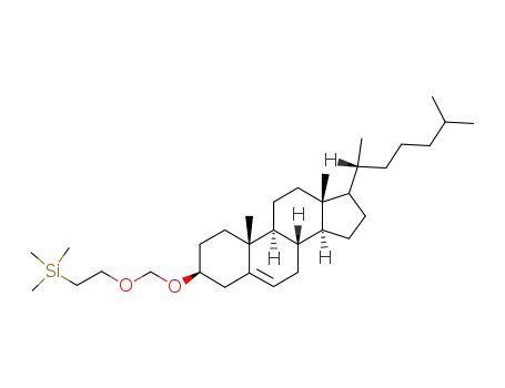 {2-[(3S,8S,9S,10R,13R,14S)-17-((R)-1,5-Dimethyl-hexyl)-10,13-dimethyl-2,3,4,7,8,9,10,11,12,13,14,15,16,17-tetradecahydro-1H-cyclopenta[a]phenanthren-3-yloxymethoxy]-ethyl}-trimethyl-silane