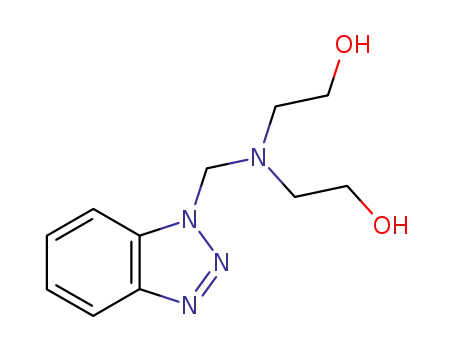 Molecular Structure of 61691-97-2 (2,2'-[(1H-benzotriazol-1-ylmethyl)imino]bisethanol)