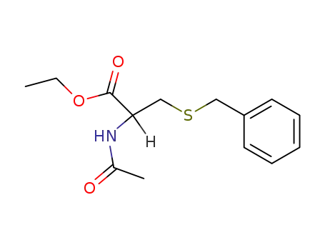 Molecular Structure of 118456-64-7 (ethyl N-acetyl-S-benzyl-D,L-cysteinate)