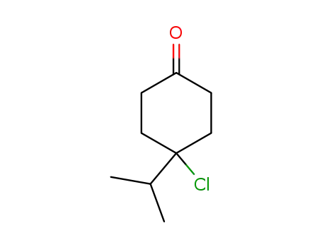Molecular Structure of 113580-94-2 (Cyclohexanone, 4-chloro-4-(1-methylethyl)-)