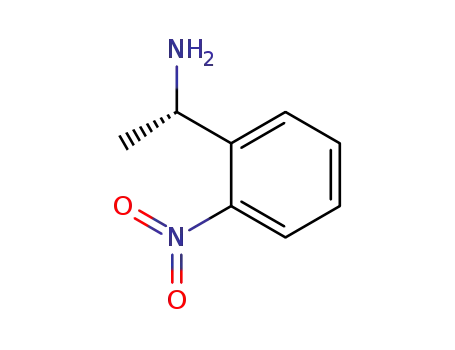 Molecular Structure of 198756-82-0 (Benzenemethanamine, α-methyl-2-nitro-, (αS)-)