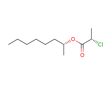 Molecular Structure of 129974-86-3 ((R)-1-Methylheptyl (L)-2-chloropropanoate)