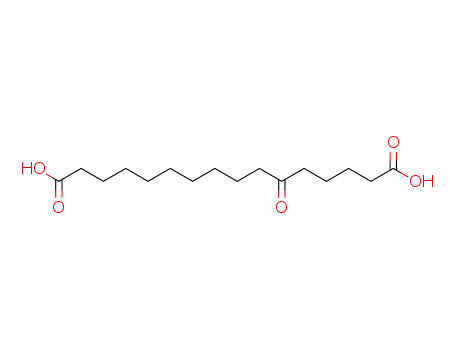 Molecular Structure of 93158-51-1 (6-Oxo-hexadecan-disaeure)