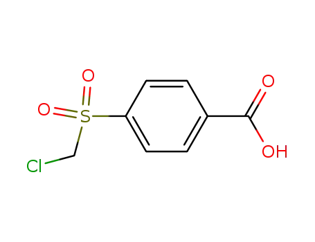 Molecular Structure of 101349-84-2 (4-[(chloromethyl)sulfonyl]benzoic acid)