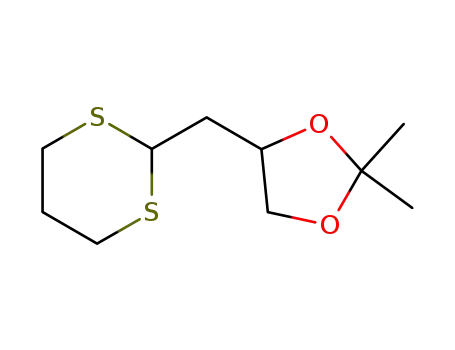 Molecular Structure of 106976-78-7 (2-<2,3-(isopropylidenedioxy)propyl>-1,3-dithiane)