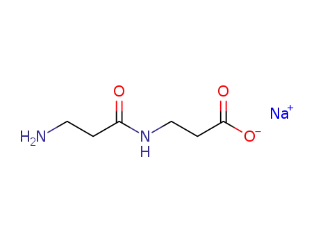 Molecular Structure of 64371-16-0 (b-Alanine, N-b-alanyl-, monosodium salt)