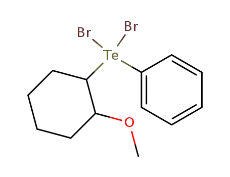 Molecular Structure of 82486-31-5 ((2-methoxycyclohexyl)phenyltellurium dibromide)