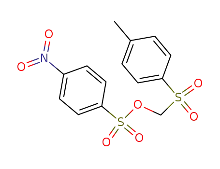 Molecular Structure of 31081-12-6 ([(4-Methylphenyl)sulfonyl]methyl 4-nitrobenzenesulfonate)