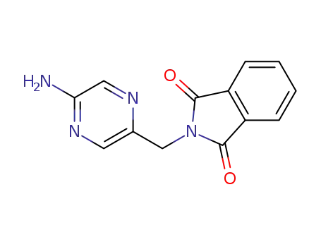 Molecular Structure of 457099-33-1 (2-(5-Amino-pyrazin-2-ylmethyl)-isoindole-1,3-dione)
