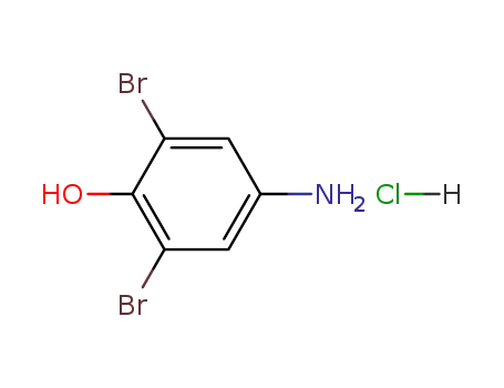 Molecular Structure of 56967-16-9 (4-amino-2,6-dibromo-phenol; hydrochloride)