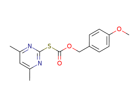 Carbonothioic acid S-(4,6-dimethyl-2-pyrimidinyl) O-[(4-methoxyphenyl)methyl] ester cas  41840-29-3