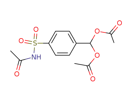 Molecular Structure of 796072-77-0 ([4-(acetylsulfamoyl)phenyl]methanediyl diacetate)