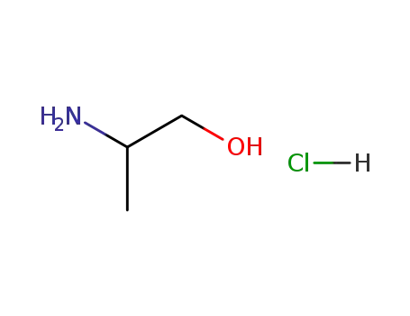 Molecular Structure of 6170-23-6 (2-aminopropan-1-ol hydrochloride)