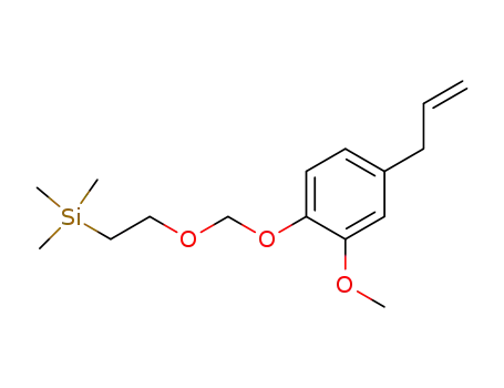 Molecular Structure of 76513-64-9 ([2-(4-Allyl-2-methoxy-phenoxymethoxy)-ethyl]-trimethyl-silane)