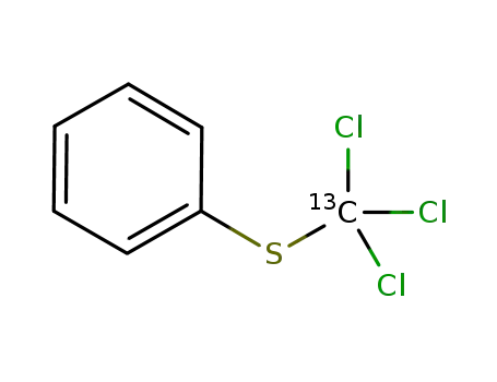 Molecular Structure of 1071435-30-7 (trichloro[13C]methyl phenyl sulfide)