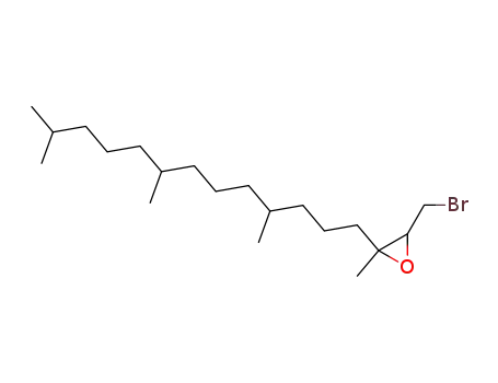 Molecular Structure of 135508-17-7 (3-Bromomethyl-2-methyl-2-(4,8,12-trimethyl-tridecyl)-oxirane)