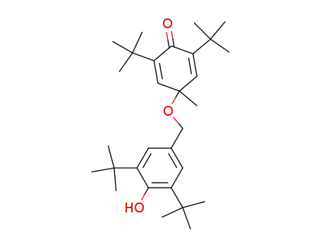 Molecular Structure of 83638-63-5 (4-(3,5-di-t-butyl-4-hydroxybenzyloxy)-4-methyl-2,6-di-t-butylcyclohexa-2,5-dienone)