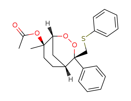 Acetic acid (1R,4S,5R,8R)-8-methyl-4-phenyl-4-phenylsulfanylmethyl-2,3-dioxa-bicyclo[3.3.1]non-8-yl ester