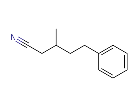 Molecular Structure of 54089-83-7 (3-methyl-5-phenylpentanenitrile)