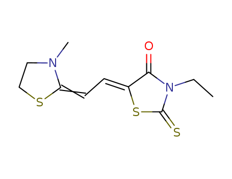 4-Thiazolidinone,3-ethyl-5-[2-(3-methyl-2-thiazolidinylidene)ethylidene]-2-thioxo-