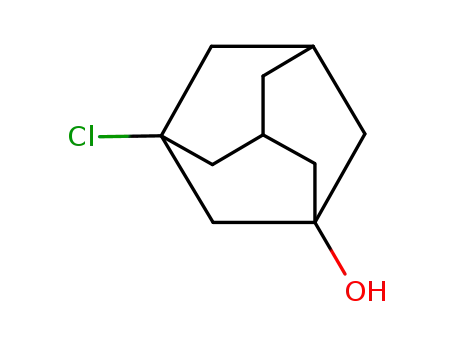 Molecular Structure of 772-26-9 (1-chloro-3-hydroxyadamantane)