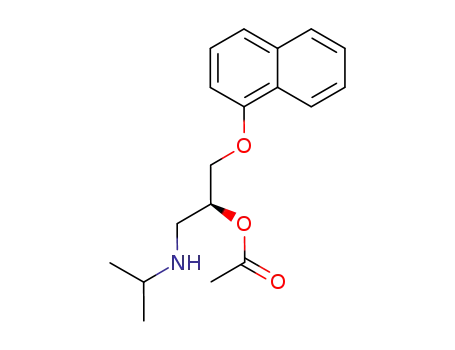 Molecular Structure of 129520-28-1 (2-Propanol, 1-[(1-methylethyl)amino]-3-(1-naphthalenyloxy)-, acetate
(ester), (S)-)