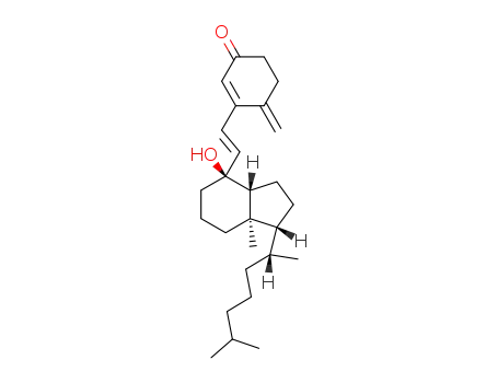 Molecular Structure of 118746-80-8 (8α-Hydroxy-9,10-seco-4,6,10(19)-cholestatrien-3-one)