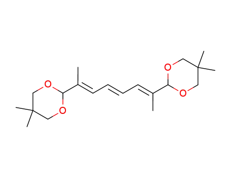 Molecular Structure of 209615-09-8 (2,2'-(1,6-Dimethyl-1,3,5-hexatrienylen)bis(5,5-dimethyl-1,3-dioxan))
