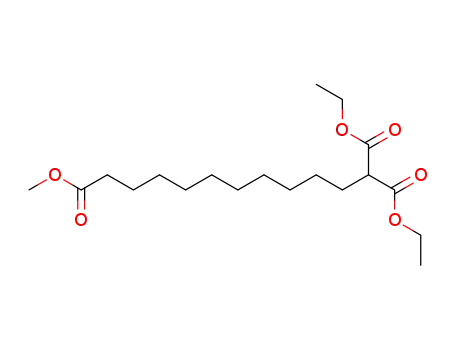 Molecular Structure of 22623-84-3 (undecane-1,1,11-tricarboxylic acid-1,1-diethyl ester-11-methyl ester)