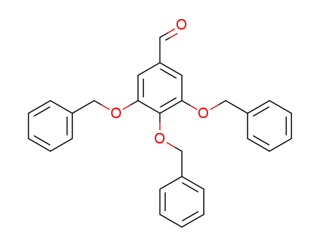 Molecular Structure of 6137-86-6 (Benzaldehyde, 3,4,5-tris(phenylmethoxy)-)