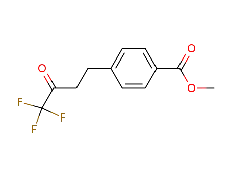 Molecular Structure of 852812-64-7 (1,1,1-trifluoro-4-(4-(methoxycarbonyl)phenyl)butan-2-one)