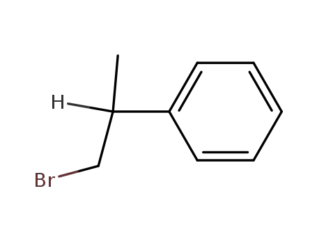 Molecular Structure of 1459-00-3 (1-Bromo-2-phenylpropane)