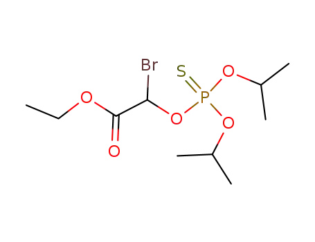 Acetic acid, [[bis(1-methylethoxy)phosphinothioyl]oxy]bromo-, ethyl
ester