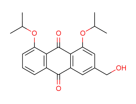 Molecular Structure of 355022-16-1 (3-hydroxymethyl-1,8-diisopropoxyanthraquinone)