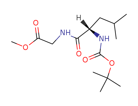 Glycine,N-[(1,1-dimethylethoxy)carbonyl]-L-leucyl-, methyl ester