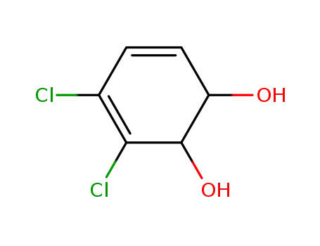 Molecular Structure of 79435-99-7 (5,6-Dichlorcyclohexan-3,5-dien-1,2-diol)