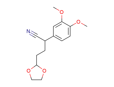 2-(3,4-dimethoxy-phenyl)-4-[1,3]dioxolan-2-yl-butyronitrile