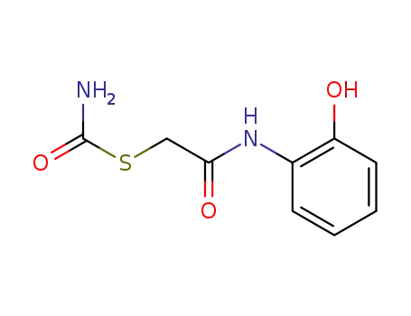 Molecular Structure of 5428-96-6 (S-{2-[(2-hydroxyphenyl)amino]-2-oxoethyl} carbamothioate)