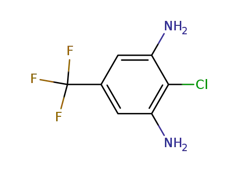 Molecular Structure of 34207-44-8 (4-CHLORO-3,5-DIAMINOBENZOTRIFLUORIDE)