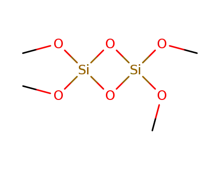 Molecular Structure of 129575-55-9 (2,2,4,4-tetramethoxy-1,3,2,4-dioxadisiletane)