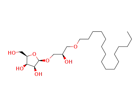 (2R)-3-(hexadecyloxy)-2-hydroxypropyl β-D-lyxofuranoside