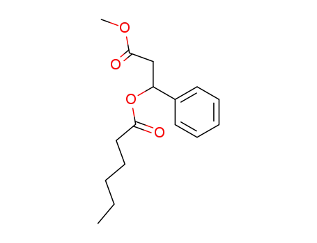 (+)-methyl 3-phenyl-3-hexanoyloxy-propionate